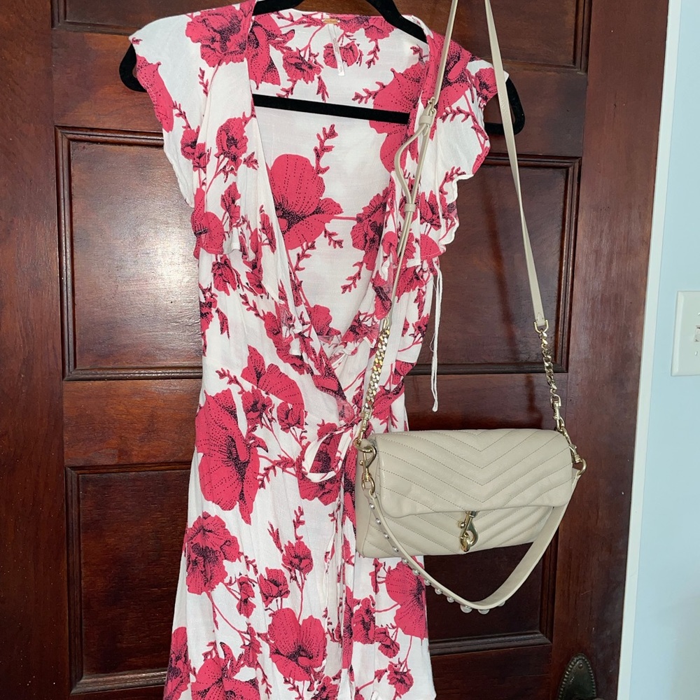 Pink Free People Wrap Dress